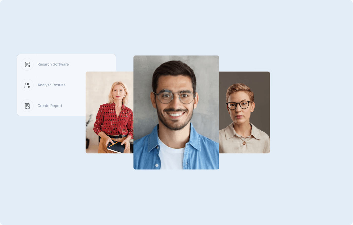 Research-Software mit Nutzerinterviews und Analyse-Report